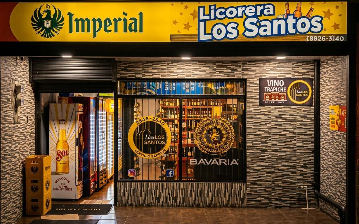 Fachada de Lico Los Santos, tu licorera de confianza