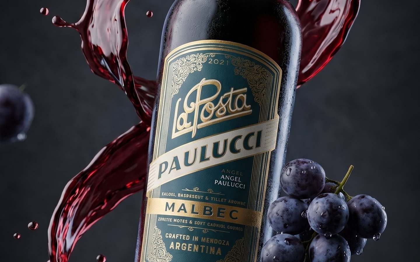 Botella de vino premium Lico Los Santos